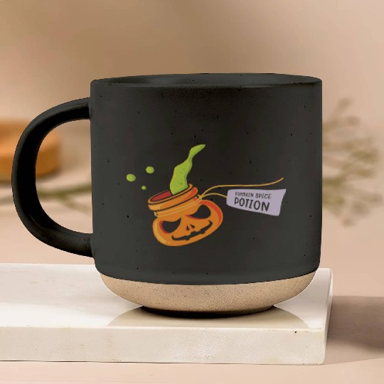 Pumpkin Spice Potion Coffee Enthusiast Halloween Pottery Mugs