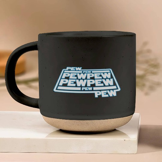 Pew Pew Pew Pottery Mugs