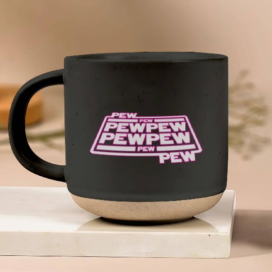 Pew Pew Pew Pottery Mugs
