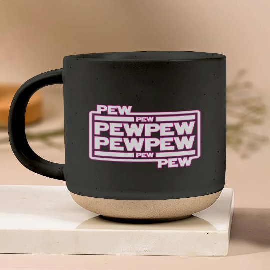 Pew Pew Pew Pottery Mugs