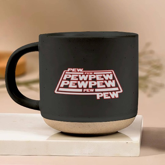 Pew Pew Pew Pottery Mugs