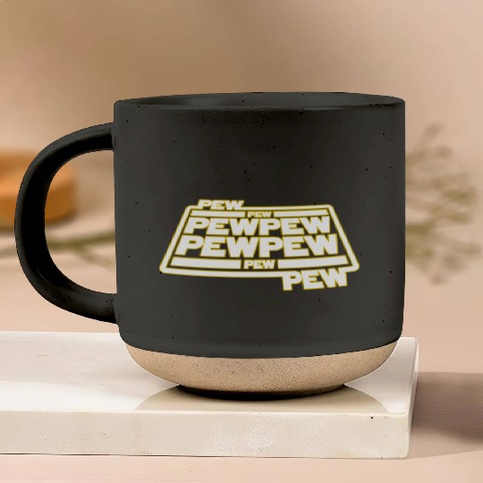 Pew Pew Pew Pottery Mugs