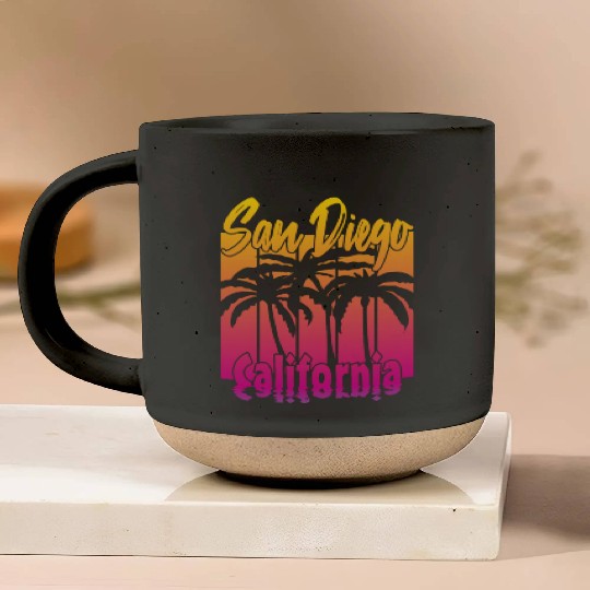Vintage San Diego California Pottery Mugs