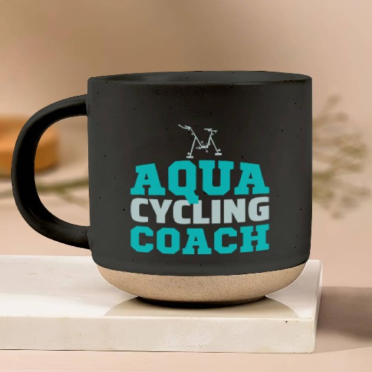 Aqua Cycling Swimming Pool Fitness Training Coach Pottery Mugs