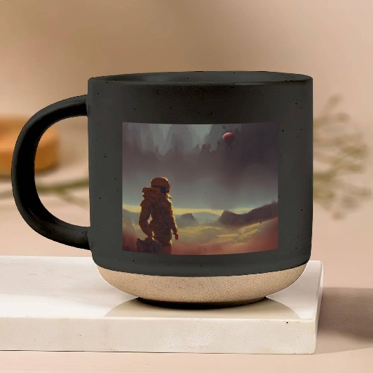 Mars exploring Pottery Mugs