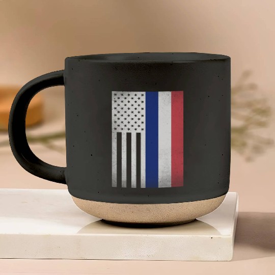 France Design for proud French Americans Pottery Mugs