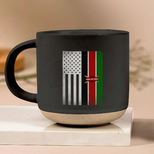 Kenya Design for proud Kenyan Americans Pottery Mugs