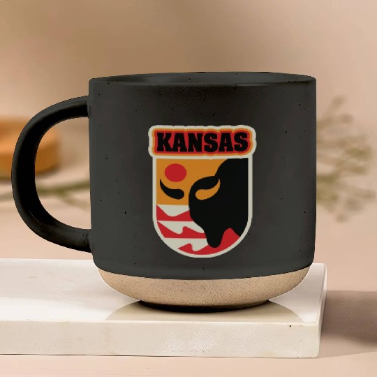 US States KANSAS Pottery Mugs