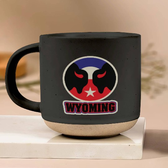 US States WYOMING Pottery Mugs