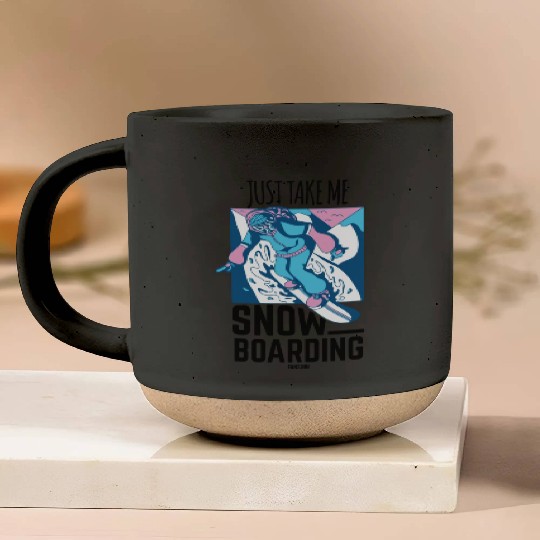 Snowboarding Pottery Mugs
