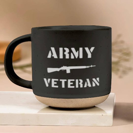 US Army Veteran M14 Rifle Pottery Mugs