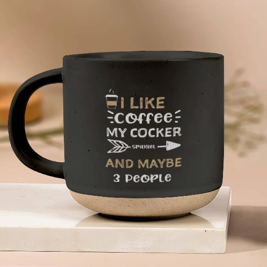I Like Coffee My Cocker Spaniel... Pottery Mugs