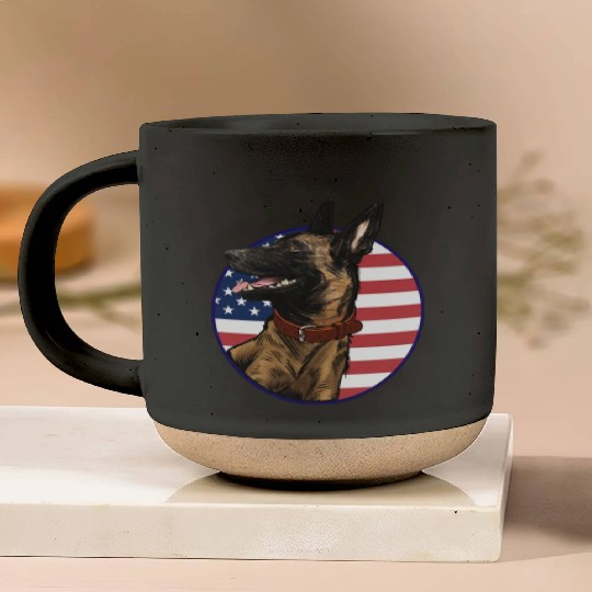 Belgian Malinois Dog Lover Dog Owner US American F Pottery Mugs