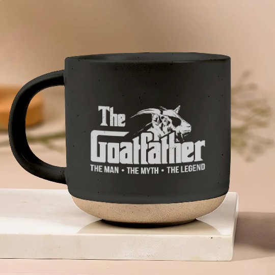 The Goatfather Funny Goat Dad Farm Animal Lover Pottery Mugs