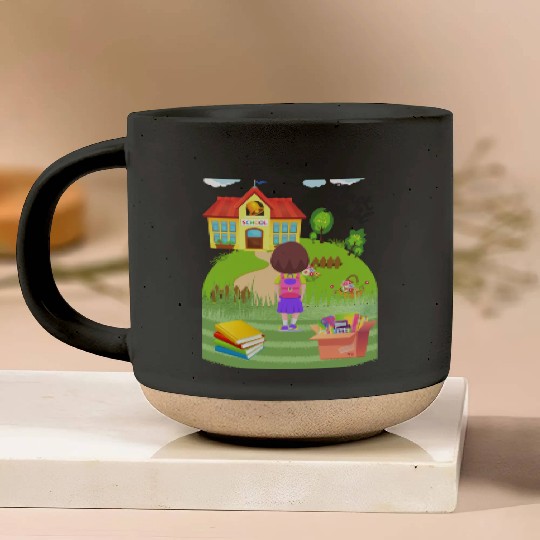 back to school kids Pottery Mugs desing