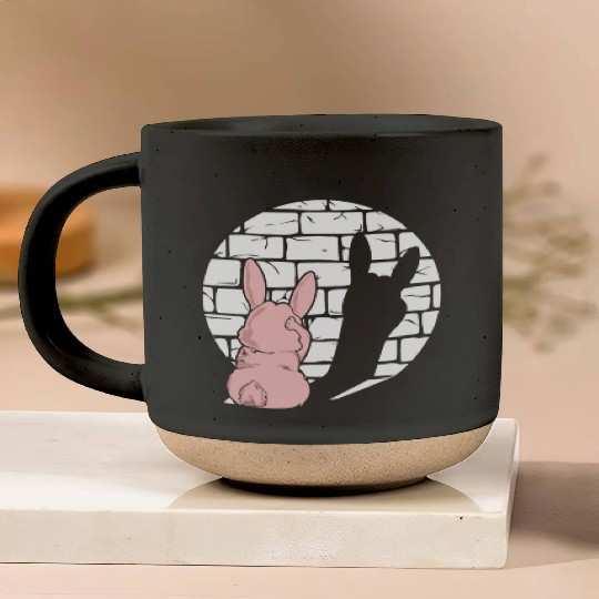 Rock Sign Kawaii Bunny Metal Kid Music Heavy Rock Pottery Mugs