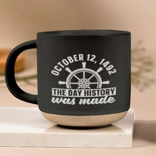 Columbus Day 1492 Sailing Pottery Mugs
