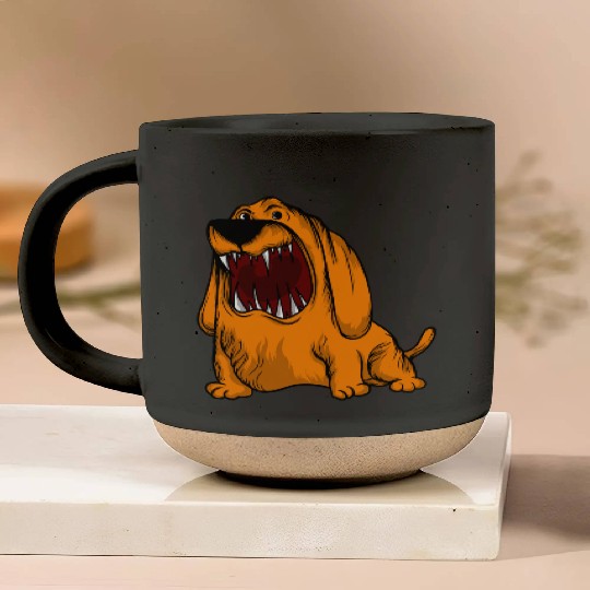 Scary Big Mouth Dog Owners Pet Lover Gift Ideas Pottery Mugs
