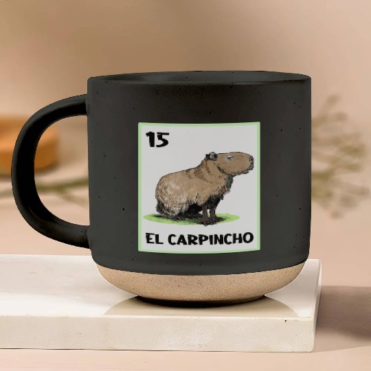 El Carpincho Mexican Capybara Cards Pottery Mugs