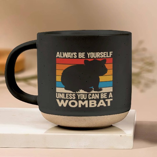 Native Australian Animal Lovers Cute Wombat Pottery Mugs