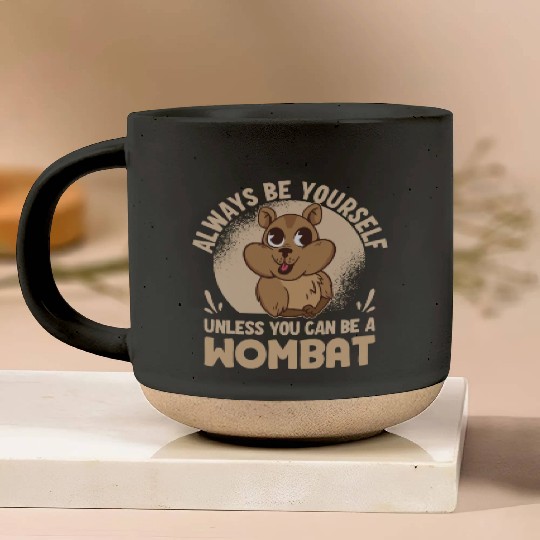 Native Australian Animal Lovers Cute Wombat Pottery Mugs