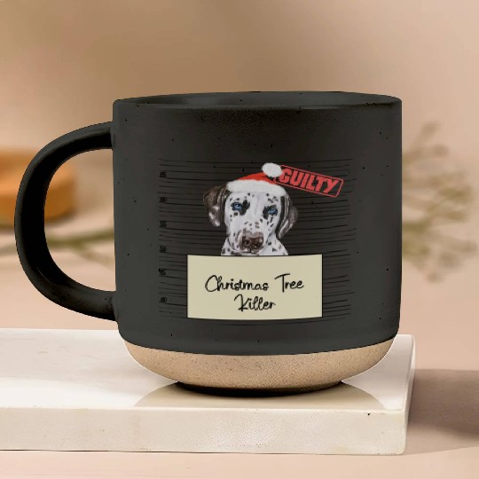 Dalmatian christmas funny prison Pottery Mugs