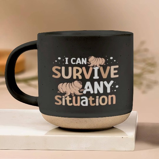 I Can Survive Any Situation Science Tardigrade Pottery Mugs