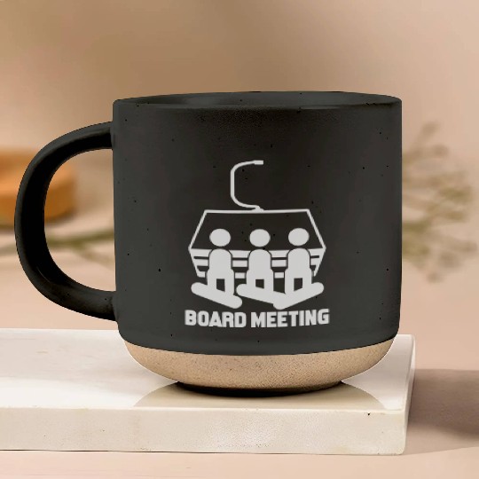 Board Meeting Snowboarding Pottery Mugs