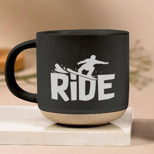 Ride Snowboarding Pottery Mugs