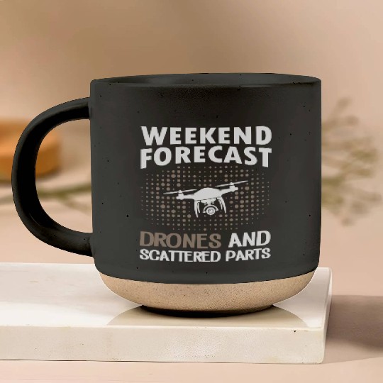 Weekend Forecast Drones Pottery Mugs