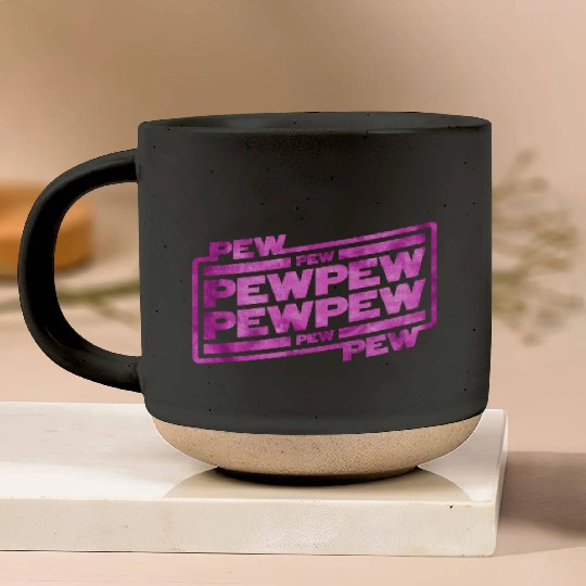 Pew Pew Pew Pottery Mugs