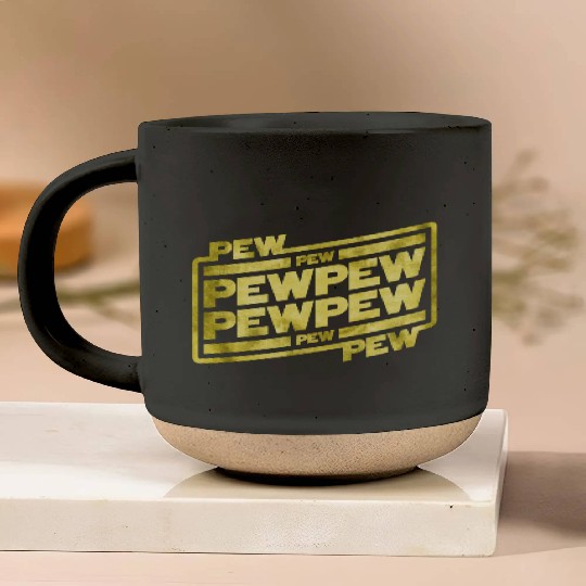 Pew Pew Pew Pottery Mugs