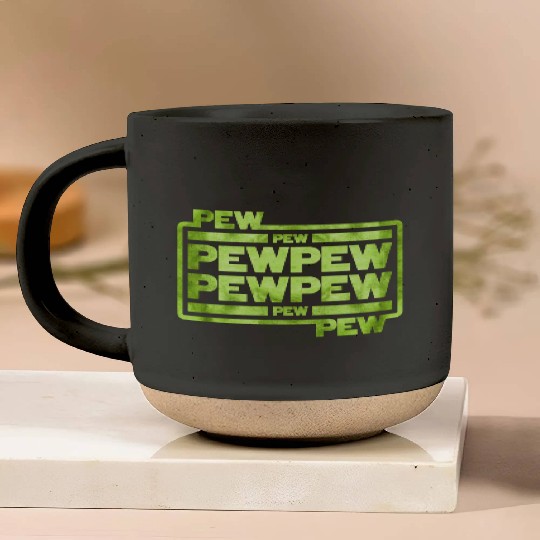 Pew Pew Pew Pottery Mugs
