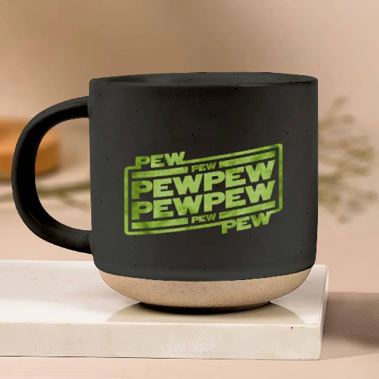 Pew Pew Pew Pottery Mugs