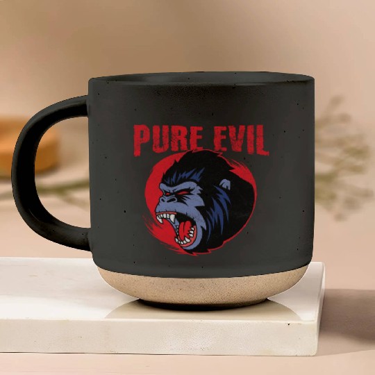 Pure Evil Angry Gorilla Monkey Chimpanzee Pottery Mugs