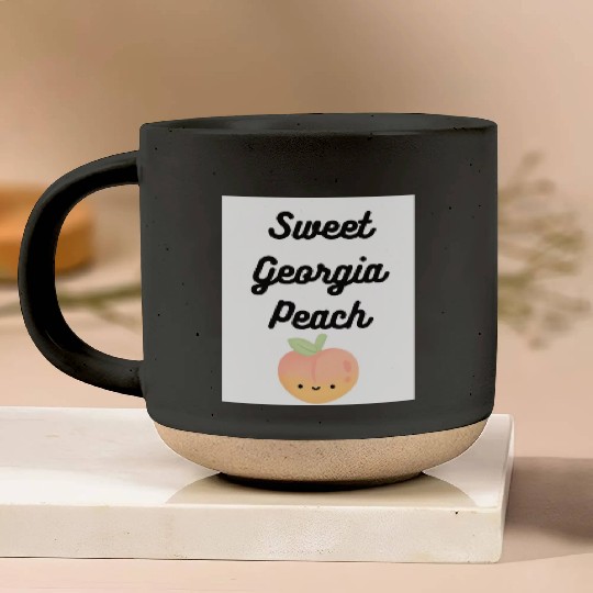 Sweet Georgia Peach Pottery Mugs