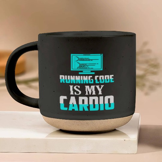 Running Code Is My Cardio Coding Software Pottery Mugs