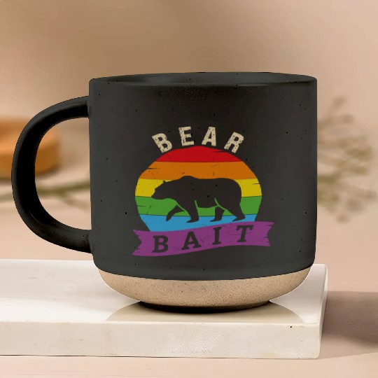 Gay Bear Bait Pride - Subgroup LGBTQ Community Pottery Mugs
