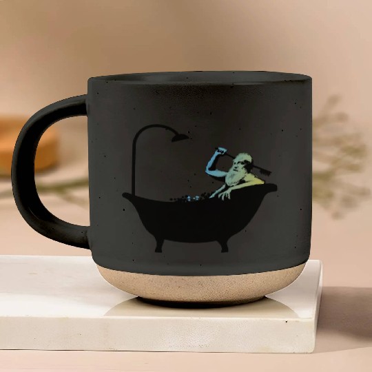 Banksy - Grandpa in the bathtub Pottery Mugs