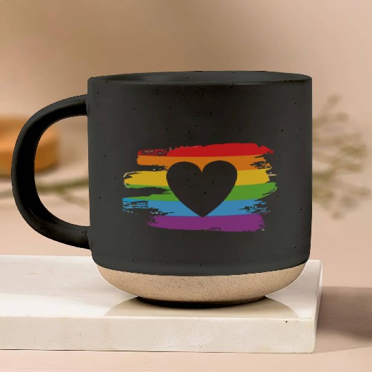 love is love Pottery Mugs