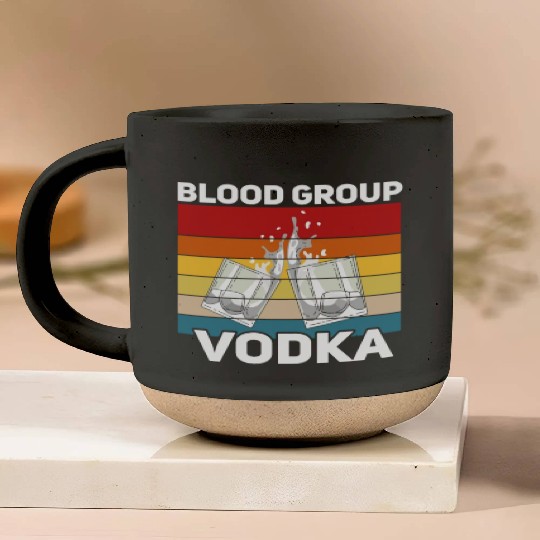 Funny vodka alcohol saying motif Pottery Mugs