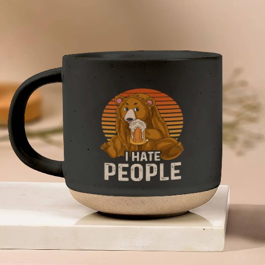 I Hate People Pottery Mugs