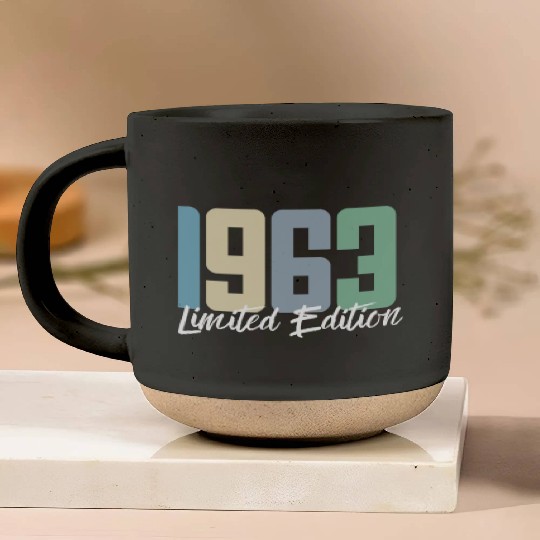 60 Years Vintage 1963 Retro 60th Birthday Pottery Mugs