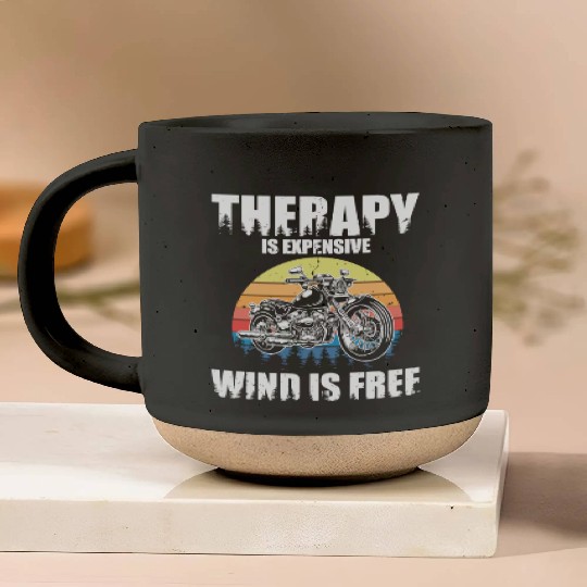 Hilarious Expensive Wind Is Free Big Bike Pottery Mugs