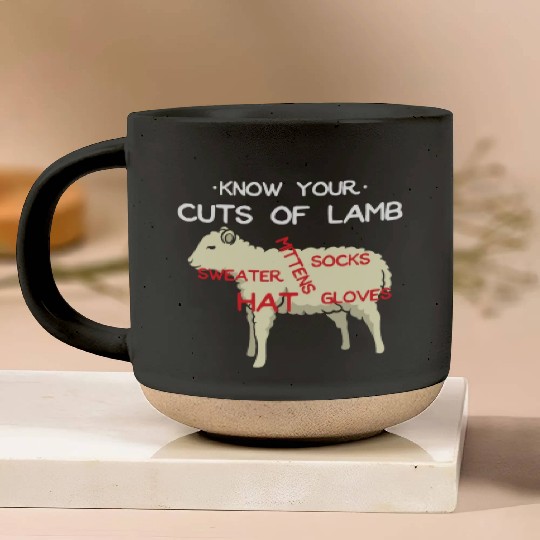 Knitting Knitter Crochet Needle Knitting Lamb Wool Pottery Mugs