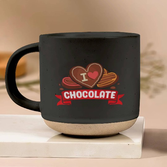 I Love Chocolate Sweets Candy Chocolate Bar Pottery Mugs