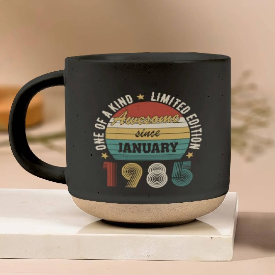 Awesome Since January 1985 Limited Edition Pottery Mugs