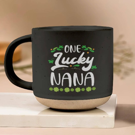 One Lucky Nana Grandma Granny St. Patricks Day Pottery Mugs