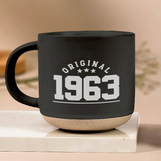 60 Years Vintage 1963 Retro 60th Birthday Pottery Mugs