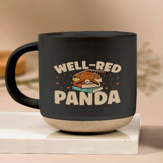 Well-Red Panda Zookeeper Zoogoer Wildlife Bookworm Pottery Mugs